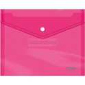 Envelope A5 c/ Botão Dohe Rosa Transparente